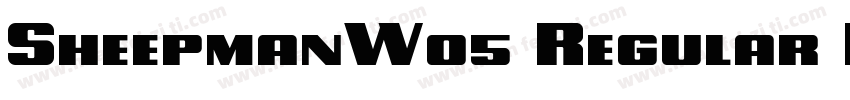 SheepmanW05 Regular Regular字体转换